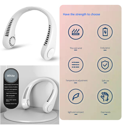 Hanging Neck Fan Portable Cooling Fan USB